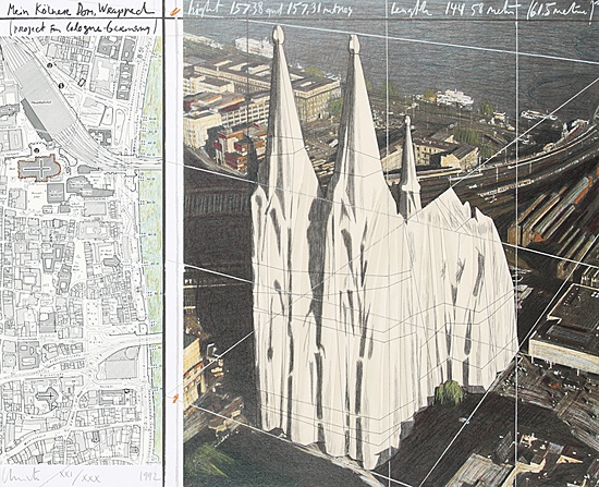 Christo & Jeanne-Claude, "Mein Kölner Dom, Wrapped"