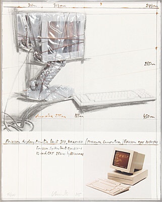 Christo & Jeanne-Claude, "Ericsson Display Monitor Unit 3111, Wrapped",Schellmann 120