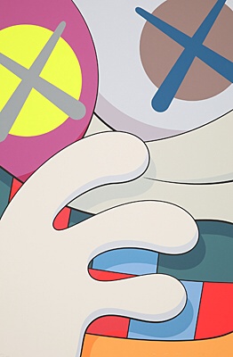 KAWS, "Blame Game", Portfolio mit 10 Farbsiebdrucken 2014, portfolio with 10 screenprints in colours, Galerie Boisserée