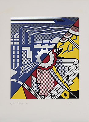 Roy Lichtenstein, "Industry and the arts (I)", Corlett 085