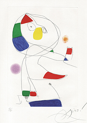 Joan Miró, "Retour à la position primitive" (Rückkehr in die ursprüngliche Postion), Dupin 981