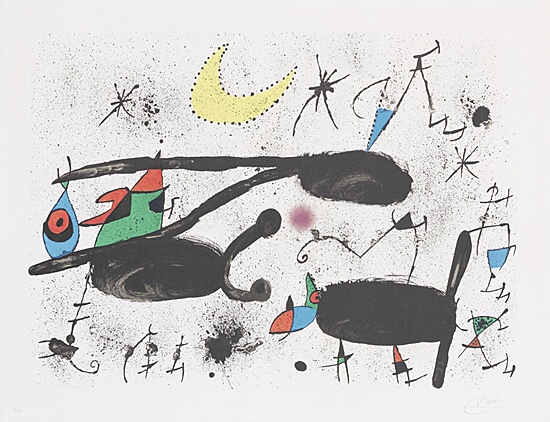 Joan Miró, "Homenatge a Joan Prats", Mourlot 717
