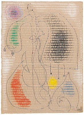 Joan Miró, "Femme",Expertise von ADOM liegt vor