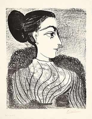 Pablo Picasso, "Femme au chignon", Bloch 853, Mourlot 310
