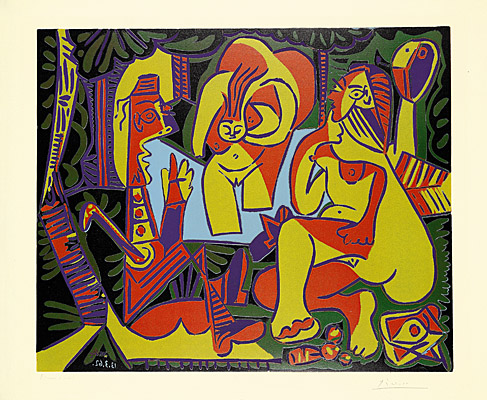 Pablo Picasso, "Le déjeuner sur l‘herbe" (Frühstück im Freien), Bloch 1027, Baer 1287 V B.b